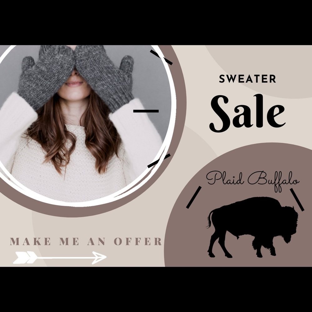 Plaid Buffalo Designs Sweater Sale